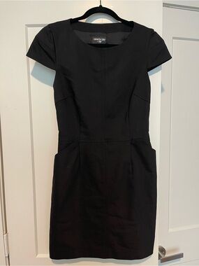 H&M Fashion Star Back Cutout Black Dress